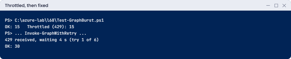 Resource Graph 429s fixed with a retry function